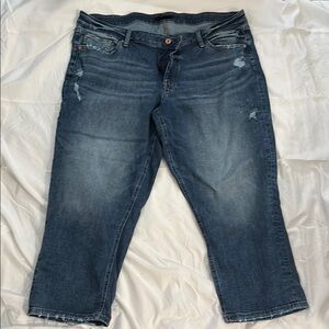 Edge Blue Ankle Cropped Jeans with Vintage Appeal